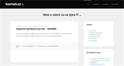Desktop Screenshot of kornel.cz