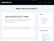Tablet Screenshot of kornel.cz